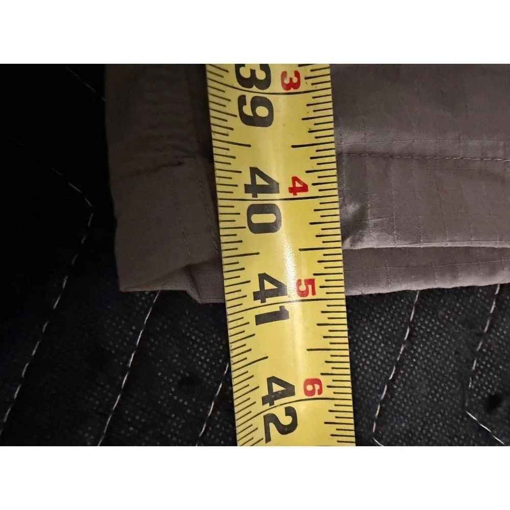 The North Face Convertible Hiking Pants Mens 36 Khaki Ripstop Nylon Zip Off